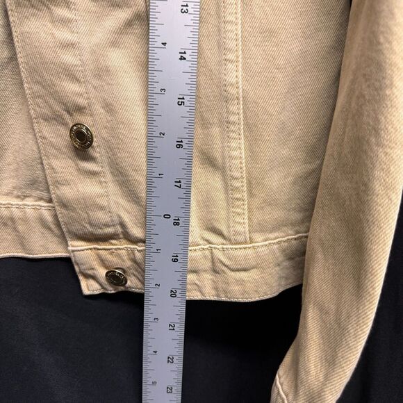 Michael Michael Kors Women's Khaki Denim Trucker Jacket Size Medium New Tags - Picture 9 of 14